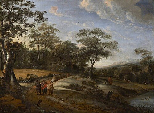 Landscape with Figures, , Salomon van Ruysdael