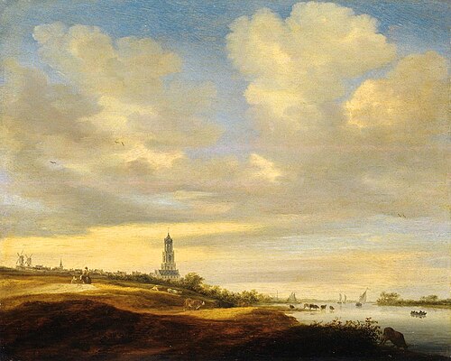 View of Rhenen, 1651, Salomon van Ruysdael