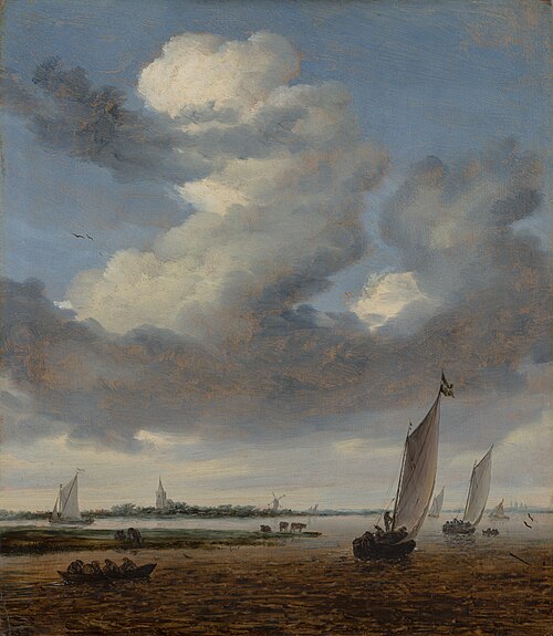 View of Beverwijk from the Wijkermeer, 1661, Salomon van Ruysdael