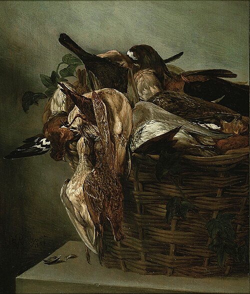 Still life with poultry, 1659, Salomon van Ruysdael