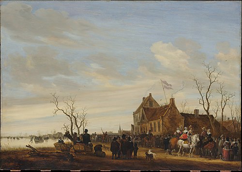 Drawing the Eel, 1650, Salomon van Ruysdael