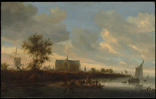 View of the Town of Alkmaar, 1645, Salomon van Ruysdael