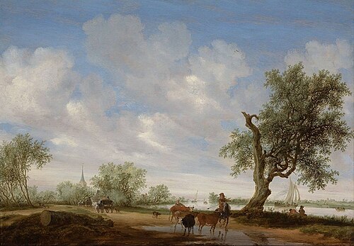 Riverlandscape, 1646, Salomon van Ruysdael