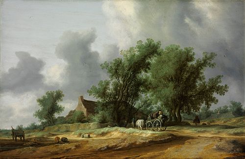 Road in the Dunes, 1631, Salomon van Ruysdael