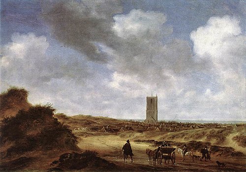 View of Egmond aan Zee, 1660, Salomon van Ruysdael