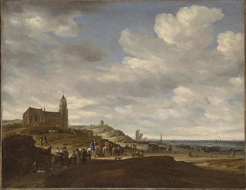 Beach at Scheveningen, 1665, Salomon van Ruysdael