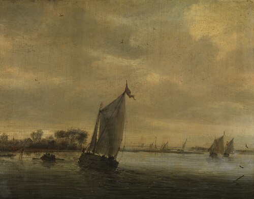 Calm Water, , Salomon van Ruysdael