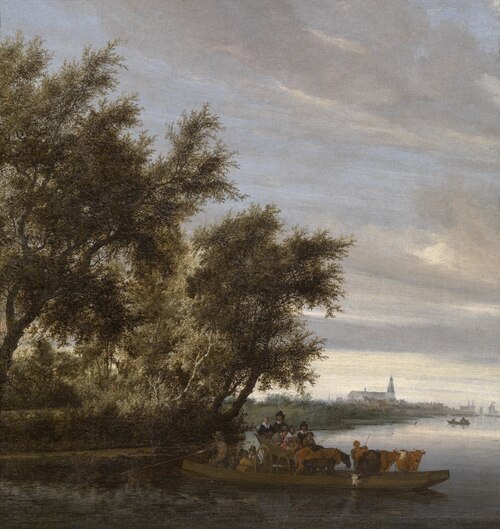 The Ferry, 1657, Salomon van Ruysdael