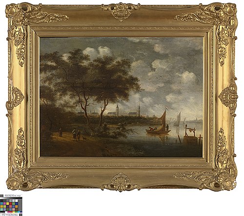 Gezicht op Zwolle en het Zwartwater, 1663, Salomon van Ruysdael