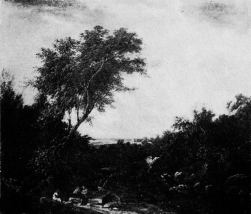 Landscape with a twisted tree., 1700, Salomon van Ruysdael