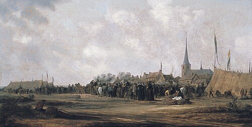 dutch market-scene, 1633, Salomon van Ruysdael