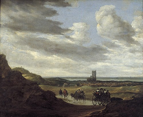 farm near sea, 1647, Salomon van Ruysdael