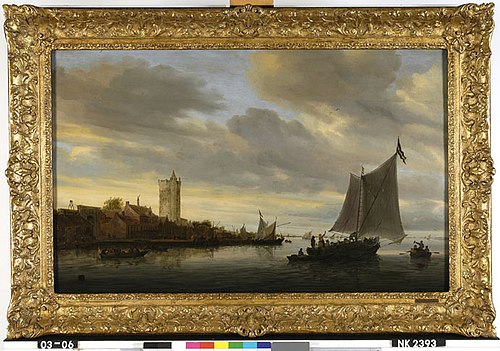 river-scene, 1647, Salomon van Ruysdael