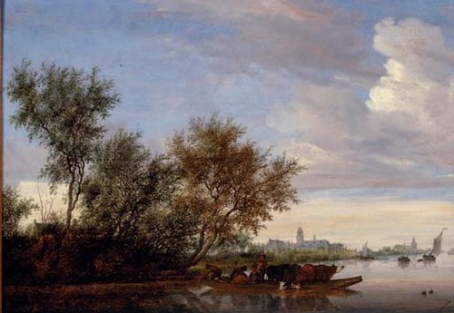 Riverlandscape with Nijenrode Castle, 1649, Salomon van Ruysdael