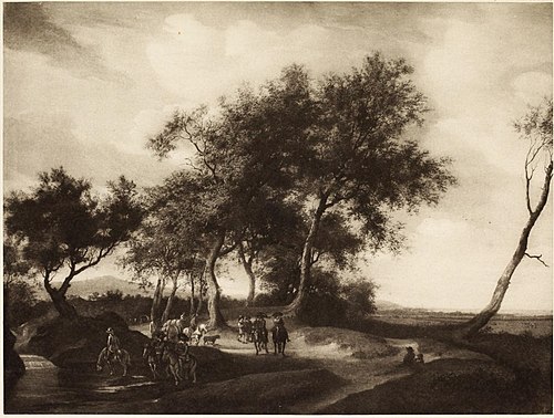 A Hunting Party, 1660, Salomon van Ruysdael