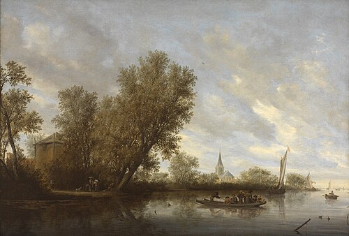 The Ferry Boat, 1645, Salomon van Ruysdael