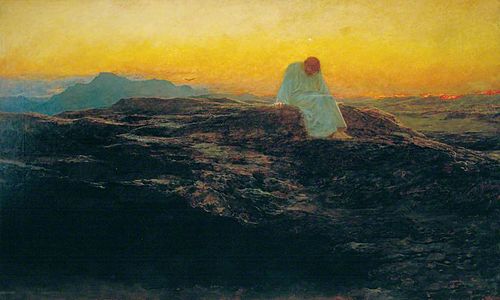 Temptation in the Wilderness, 1898, Briton Rivière