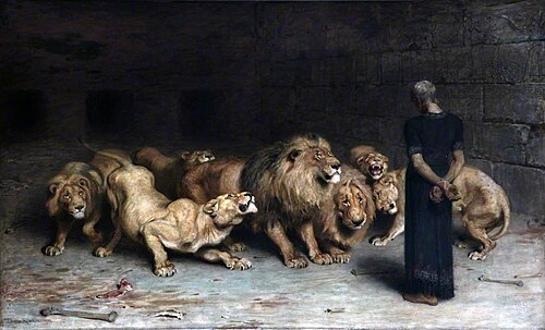Daniel in the Lion's Den, 1872, Briton Rivière
