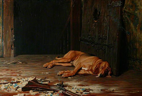 The Last of the Garrison, 1875, Briton Rivière