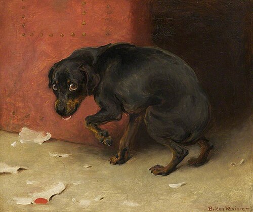 'Conscience makes cowards of us all', Study for 'Conscience', , Briton Rivière