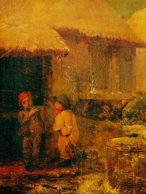 Two Boys with a Birdcage, , Briton Rivière
