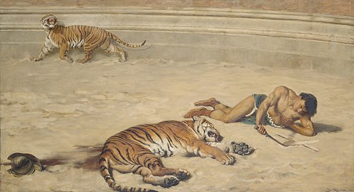 A Roman holiday, 1881, Briton Rivière