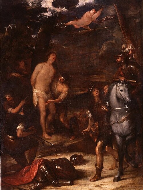 The martyrdom of Saint Sebastian, 1657, José Claudio Antolinez