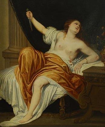 Death of Lucretia, 1663, José Claudio Antolinez