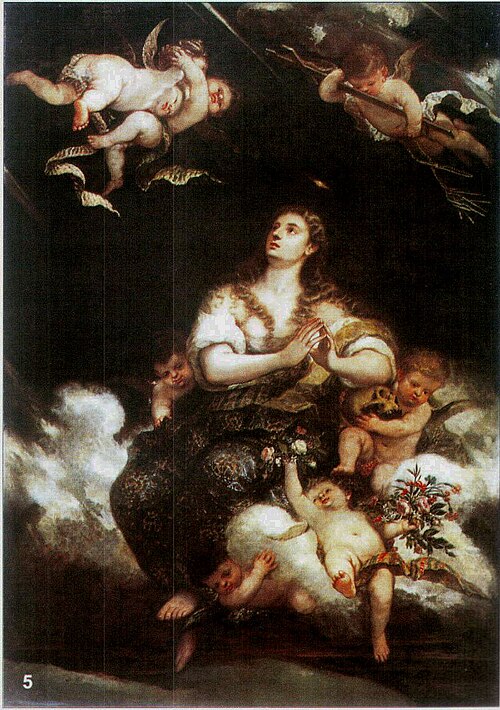 Éxtasis de la Magdalena, 1670, José Claudio Antolinez