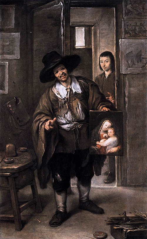 Scène d’atelier, 1670, José Claudio Antolinez