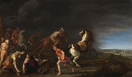 The conversion of St. Paul, 1627, Cornelis van Poelenburgh