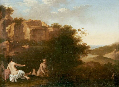 Nymphs Bathing in a Southern Landscape, , Cornelis van Poelenburgh