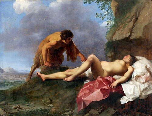 Jupiter and Antiope, , Cornelis van Poelenburgh