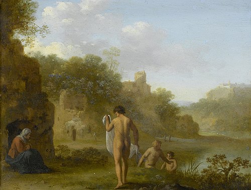 Bathing men, 1646, Cornelis van Poelenburgh