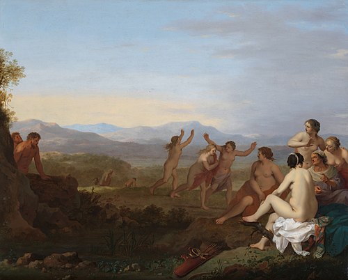 Satyrs Spying on Nymphs, 1627, Cornelis van Poelenburgh