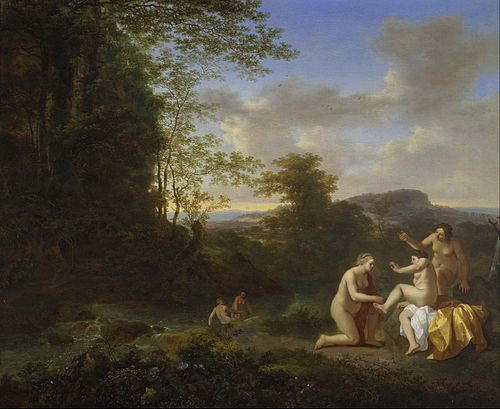 Paysage avec nymphes, , Cornelis van Poelenburgh