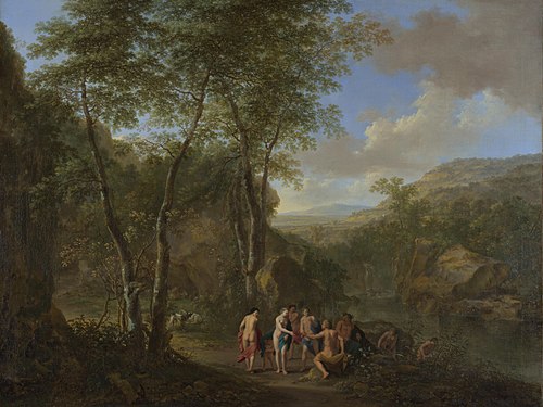 Paysage avec le jugement de Pâris, 1640, Cornelis van Poelenburgh