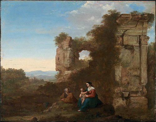 Rest on the Flight into Egypt, 1646, Cornelis van Poelenburgh