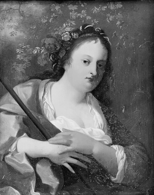 Shepherdess, 1708, Cornelis van Poelenburgh