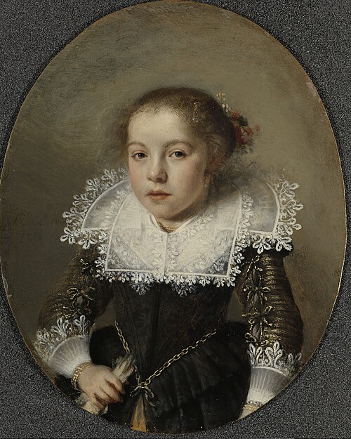 Portrait de Cornelia Cornelisdr van Esch, 1632, Cornelis van Poelenburgh
