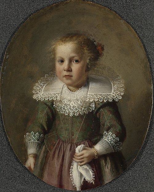 Portrait de Josina Cornelisdr van Esch, 1632, Cornelis van Poelenburgh
