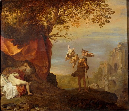 Cimon and Iphigenia, 1630, Cornelius van Poelenburgh