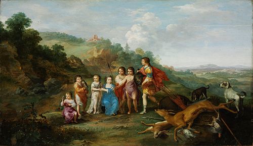 The Seven Children of the Winterking, 1628, Cornelius van Poelenburgh