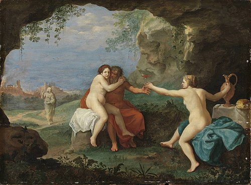 Lot and his daughters, 1630, Cornelius van Poelenburgh