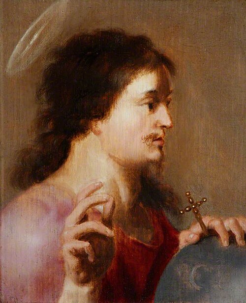 Christ Salvator Mundi, 1641, Cornelius van Poelenburgh