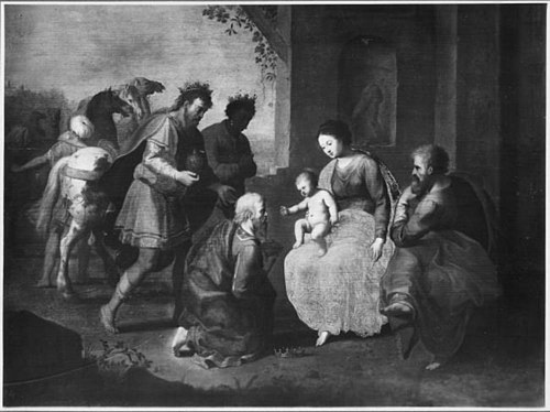Adoration of the Kings, 1630, Cornelis van Poelenburgh