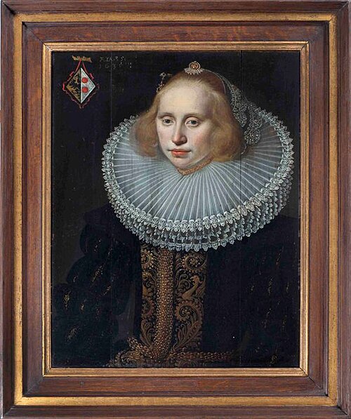 Portret van Geerteke van Scheltinga, 1635, Jan Jansz. de Stomme