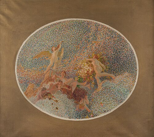 Esquisse pour la mairie du 10ème arrondissement : Les Arts- Harmonies, 1905, Henri Bonis