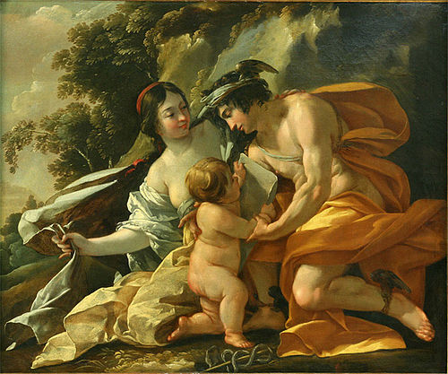 Venus, Mercury and Cupid, 1635, Nicolas Chaperon