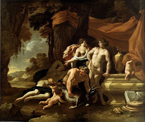 The Union of Venus and Bacchus, 1639, Nicolas Chaperon